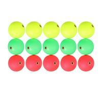 HOLIDYOYO 15 Pièces Boules Flottantes de Pêche 24mm en Écume Résistantes UV | Flottabilité Élevée et Visibilité Nocturne, Portables et Pratiques, Adaptées aux Débutants et Pêcheurs à Mouche