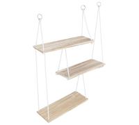 HOLIDYOYO 1Ensemble Étagère Murale Suspendue Support pour Plantes Ajustable avec Organisateur Flottant pour Chambre Cuisine Salle de Bain Décoration Murale