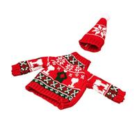 HOLIDYOYO 1ensemble Housse De Bouteille De Vin Tricot De Noël Décoration Festive pour Table Et Fêtes Réutilisable Et Lavable Accents Charmants pour Célébrations Et Réunions