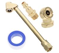 HOLIDYOYO 1Ensemble Kit de Gonflage Pneumatique Laiton avec Adaptateur et Embout Rapide pour Compresseur Air Accessoires de Réparation de Pneus Convient Aux Voitures