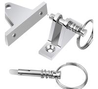 HOLIDYOYO 1pièce Charnière de Pont Acier Inoxydable pour Bateau Accessoire Auvent Adaptée Kayak Canoë Bateau de Installation Facile avec Vis Acier
