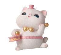 HOLIDYOYO 1pièce Figurine Chat Résine pour Décoration De Voiture Et Gâteau Accessoire Intérieur Mignon Et Original pour Bureau Et Balcon Élégante Et Colorée