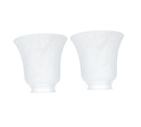 HOLIDYOYO 2 pièces Abat-jour Verre Dépoli Lot pour Plafonnier Couverture de Lampe Décorative pour Suspension et Lustre Salon Protection Élégante et Résistante