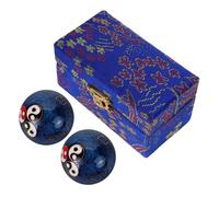 HOLIDYOYO 2 pièces Balle de Fitness Chinoise Baoding avec Cloches Petite Boule de Massage pour Main Balle Exercice Feng Shui Légère et Portable pour Femmes Soulagement Du Stress et Thérapie