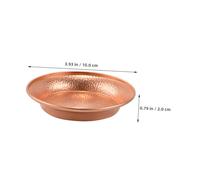HOLIDYOYO 2 Pièces Bol Rituel Tibétain Cuivre Pur Plateau Polyvalent pour Eau Sacrée Décoration Artisanale Mandala Tibétain pour Méditation et Rituels Bouddhistes