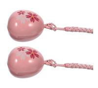 HOLIDYOYO 2 pièces Breloques Téléphone Cerisier Japonais Clochettes Suspendues Pendentifs Charme Clé Mignon Accessoires Téléphone Voiture