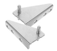 HOLIDYOYO 2 pièces Charnières Inox pour Porte de Congélateur avec Capuchon Caoutchouc Bruit Installation Facile pour Réfrigérateur Domestique et Professionnel
