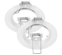 HOLIDYOYO 2 pièces Couvercle Décoratif pour Spot Encastré avec Anneau de Finition et Clip Remplacement Éclairant pour Éclairage Encastré Design Moderne Compatible avec Plafonds et Humides