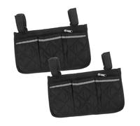 HOLIDYOYO 2 Pièces de Rangement Latéral pour de Multi Compartiments avec Bandes Réfléchissantes pour Accessoires et Pratique et Durable pour Seniors et Voyageurs