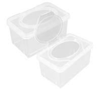 HOLIDYOYO 2 Pièces Distributeur De Lingettes Boîte Distributrice Contenant Pour Lingettes De Toilette Portable