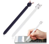 HOLIDYOYO 2 pièces Étui de Protection pour Stylet de 2ème Génération Silicone Souple Motifs Animaux Cartoon Housse Antichoc et Grip Confortable