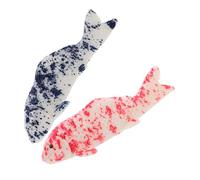 HOLIDYOYO 2 Pièces Figurines de Poissons Koi Artificiels Résine Décorations Réalistes pour Aquariums et Bureaux Ornements de Paysage Marin Modèles Vivants pour Micro Décorations Aquatiques