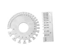 HOLIDYOYO 2 pièces Jauge Épaisseur Acier Inoxydable pour Contrôle de Soudure Mesure Fil Métallique et Tôles Outil Inspection pour Câble Acier et Plaque