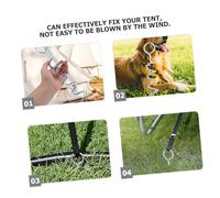 HOLIDYOYO 2 pièces Piquet Attache Chien Spirale Robuste Extérieur Stable pour Laisse Piquet de Fixation pour Camping et Jardinage Lot