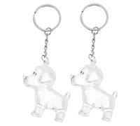 HOLIDYOYO 2 pièces Porte-clés Commémoratif Chien Collecteur Poils Animaux Compact Souvenir Émouvant pour Mémoire Pet Accessoire Polyvalent pour Clés et Porte-Documents