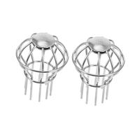 HOLIDYOYO 2 pièces Protège-gouttière Inox Filtre de Drainage de Toit Anti-débris Tamis Robuste pour Gouttière Protection et Saletés Facile à Installer pour Toiture