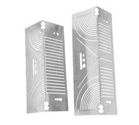 HOLIDYOYO 2 pièces Règle de Marquage Arc Multifonction Acier Inoxydable Outil de Traçage de Précision Métallique Règle Ingénierie Petite et Moyenne Trusquin pour Mesure Marquage et Pliage