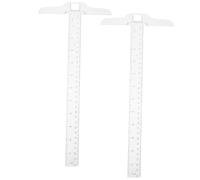 HOLIDYOYO 2 Pièces Règle T Double Échelle Plastique Rigide Transparent Équerre de Dessin Précise pour Architecte Ingénieur Étudiant Lot