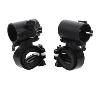 HOLIDYOYO 2 Pièces Support de Lampe Torche Vélo Rotatif 360°, Pince ABS | Fixation Multifonction, Installation Facile, pour Vélo et Lampe, Usage Extérieur, Travail Nocturne