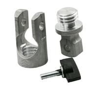 HOLIDYOYO 2 pièces Support de Niveau Alliage Aluminium pour Trépied Adaptateur à Rotation et Réglage Inclinaison Double Robuste pour Niveau et Trépied Professionnel