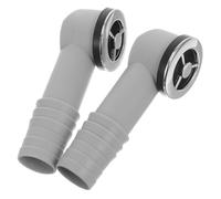 HOLIDYOYO 2 pièces Trop Plein Évier Rond avec Joint Silicone Tuyau de Vidange Flexible pour Cuisine et Salle de Bain Installation Facile Compatible Plupart des Bassins
