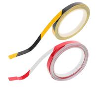 HOLIDYOYO 2 Rouleaux Autocollant D’Avertissement Réfléchissant PVC | Adhérence Solide, Surface Brillante, Effet Lumineux, Usage Quotidien Carénage et Carrosserie