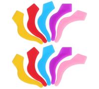 HOLIDYOYO 20 paires Embouts Silicone Antidérapants pour Lunettes Crochets Souples Multicolores Jaune Rose Bleu Rouge Protège Branches sans Glissement Maintien Confort Accessoires et
