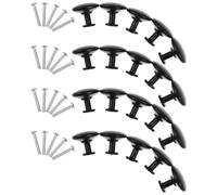 HOLIDYOYO 20 pièces Lot de Poignées Tiroir Métal Noir Mat Poignée Meuble Ronde à Trou Unique Résistante et Facile à Installer pour Placard Armoire et Commode