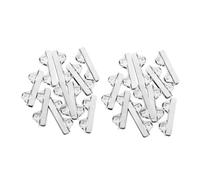 HOLIDYOYO 20 pièces Poulies pour Porte Coulissante Verre Roulettes Acier Inoxydable Roues de Remplacement pour Vitrine Cabinet et Armoire Silencieuses et Durables