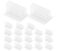 HOLIDYOYO 20 pièces Support Étiquette Autocollant Mini Porte Carte Adhésif pour Panneaux Billets Photos Étiquettes Prix Bureau Magasin