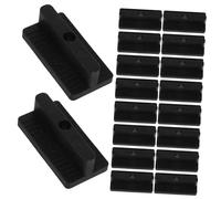 HOLIDYOYO 200 pièces Lot de Clips de Fixation pour Lame Terrasse Composite Plastique Résistants à Usure et Aux Intempéries Installation Rapide sans Outils Professionnels Compatibles Planche