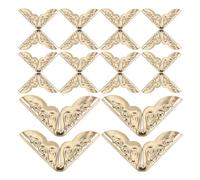 HOLIDYOYO 200 Protège-Coins Vintage en Fer Coins Triangulaires Décoratifs 145 X 24 MM Protection Métallique pour Albums Photo Scrapbooking et Cahiers Couverture Robuste pour Bord de