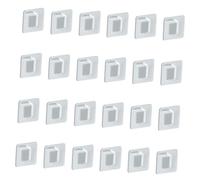 HOLIDYOYO 24 pièces Support Étagère Autocollant Transparent Équerre Angulaire Renforcée Sans Perçage pour Cloison et Charge Lourde Fixation Simple et Multifonction pour Rangement et