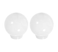 HOLIDYOYO 2pcs Cache-Poteau En Acrylique Blanc 3.94 Pouces Abat-Jour En Forme De Boule Pour Lampes Murales Extérieures Et Porches Protection Des Lampes Contre L'Eau