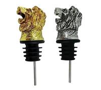 HOLIDYOYO 2Pièces Bouchon Verseur Forme de Bouchons de Vin Or pour Dégustations