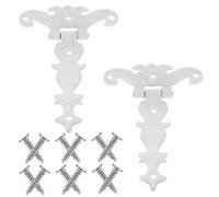 HOLIDYOYO 2pièces Lot De Paumelles Porte Vintage Zinc Pour Portail Et Abri Charnières Robustes Kit Quincaillerie Pour Clôture Bois Et Porte De Grange Installation Facile