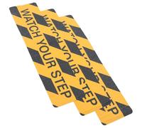 HOLIDYOYO 3 pièces Autocollants de Sécurité Antidérapants Ruban Avertissement Watch Your Step Adhésif pour Escaliers et Sols Glissants à Eau et pour Intérieur et Extérieur