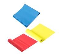 HOLIDYOYO 3 pièces Bande Élastique Yoga Latex Écologique Résistance pour Fitness Pilates Musculation Portable et Légère Adaptée Aux Exercices à Domicile et Voyage Rouge Jaune Bleu