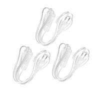 HOLIDYOYO 3 Pièces De Cordon D'alimentation Transparent Pour Lampes Européennes Cordon De Lampe Clair Remplacement De Cordon D'alimentation De Cordon