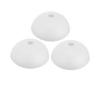 HOLIDYOYO 3 pièces Lot de Abat-jours Plastique Forme Champignon Blanc Faciles à Installer et Nettoyer Compatibles Lampadaires Appliques Murales et Ventilateurs de Plafond Décoration