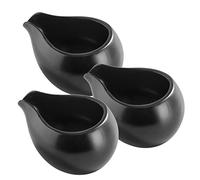 HOLIDYOYO 3 pièces Pot à Lait Céramique Distributeur de Lait Multifonctionnel pour Cuisine et Restaurant pour Sauces et Desserts Design Élégant et Pratique
