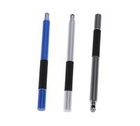HOLIDYOYO 3 pièces Stylet Tactile Multifonction à Pointe Fine Ronde Stylo Capacitif Métal pour Smartphone et Tablette et Gris Bleu Foncé