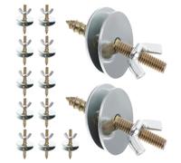 HOLIDYOYO 30 Ensemble Vis de Fixation Double Filetée en Métal Rond | Conçues pour Cages à Oiseaux et Petits Animaux, Compatibles Plateformes et Planches de Saut, pour Projets DIY