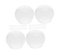 HOLIDYOYO 4 ensembles Kit Carillons Éoliens Japonais Verre avec Coupole et Tubes DIY Peinture Créative Pendentif Vent pour Décoration Jardin Extérieur Fenêtre