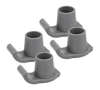 HOLIDYOYO 4 Patins Antidérapants pour Déambulateur Accessoires Gris pour Ski de Marche 1-1/8 Pouces Patins de Remplacement Légers et Résistants pour Aides à la Mobilité Kit 4 Pièces