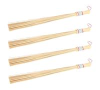 HOLIDYOYO 4 pièces Bâton de Massage Bambou Outil Manuel Ergonomique pour Dos Épaules et Jambes Portable et Léger pour Thérapie Corporelle et Soulagement Musculaire