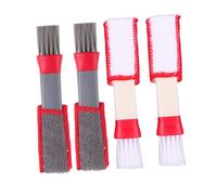HOLIDYOYO 4 pièces Brosse de Nettoyage Multifonction à Double Extrémité pour Ventilateurs de Voiture Stores et Claviers avec Chiffon Microfibre Amovible et Pratique