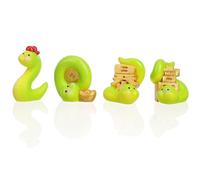 HOLIDYOYO 4 Pièces Décorations Serpent Mignon pour Nouvel an Chinois Figurines Animaux Symboles de Sagesse et Prospérité Statues de Table Thématiques
