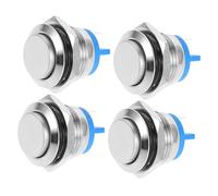 HOLIDYOYO 4 pièces Kit de Boutons de Sonnette à Poussoir à Haute Tête Installation Facile pour Maison et Bureau Compatible Universellement avec Sonnette Filaire