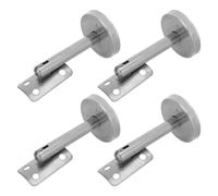 HOLIDYOYO 4 Pièces Lot de 4 Supports de Fixation Muraux pour Main Courante en Acier Inoxydable 9,3 X 5 X 5 CM, Accessoires pour Rampe d'Escalier Intérieur et Extérieur, Support de Rail